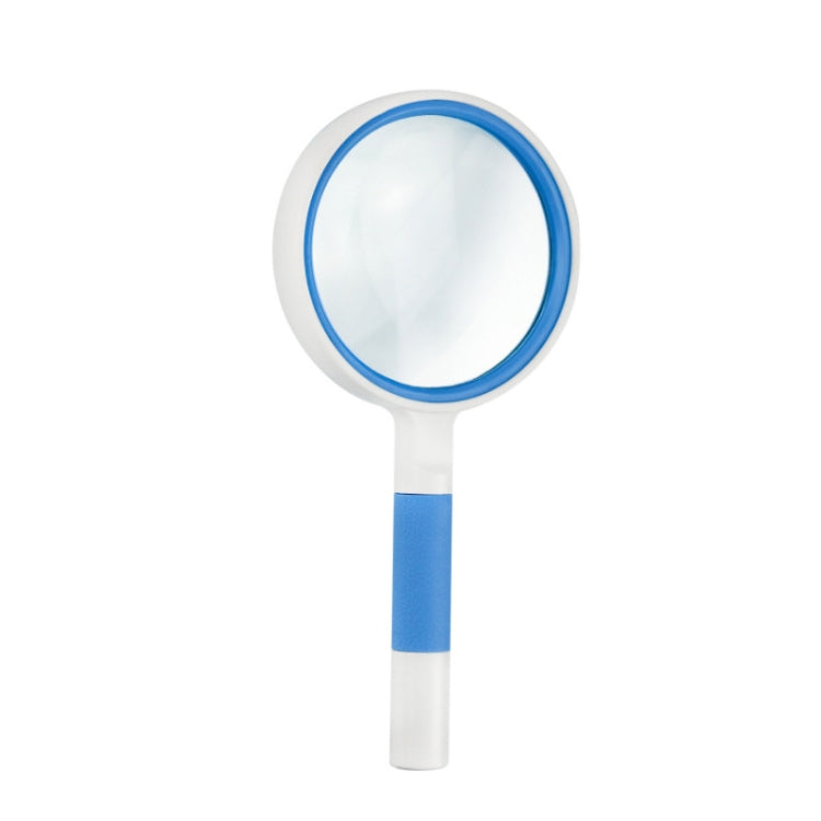 Hand-Held Reading Magnifier Glass Lens Anti-Skid Handle Old Man Reading Repair Identification Magnifying Glass, 37mm 16 Times (Black White), 37mm 16 Times (Blue White), 50mm 7 Times (Black White), 50mm 7 Times (Blue White), 65mm 6 Times (Black White)
