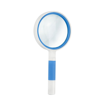 Hand-Held Reading Magnifier Glass Lens Anti-Skid Handle Old Man Reading Repair Identification Magnifying Glass, 37mm 16 Times (Black White), 37mm 16 Times (Blue White), 50mm 7 Times (Black White), 50mm 7 Times (Blue White), 65mm 6 Times (Black White)