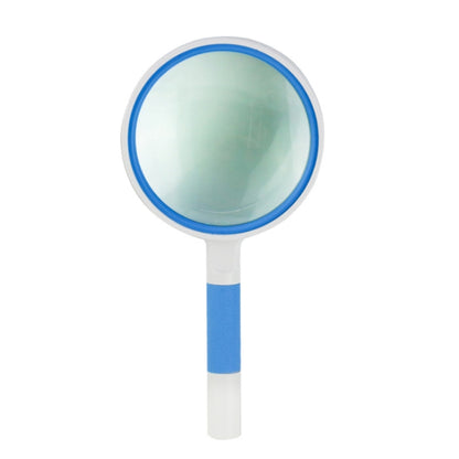 Hand-Held Reading Magnifier Glass Lens Anti-Skid Handle Old Man Reading Repair Identification Magnifying Glass, 37mm 16 Times (Black White), 37mm 16 Times (Blue White), 50mm 7 Times (Black White), 50mm 7 Times (Blue White), 65mm 6 Times (Black White)