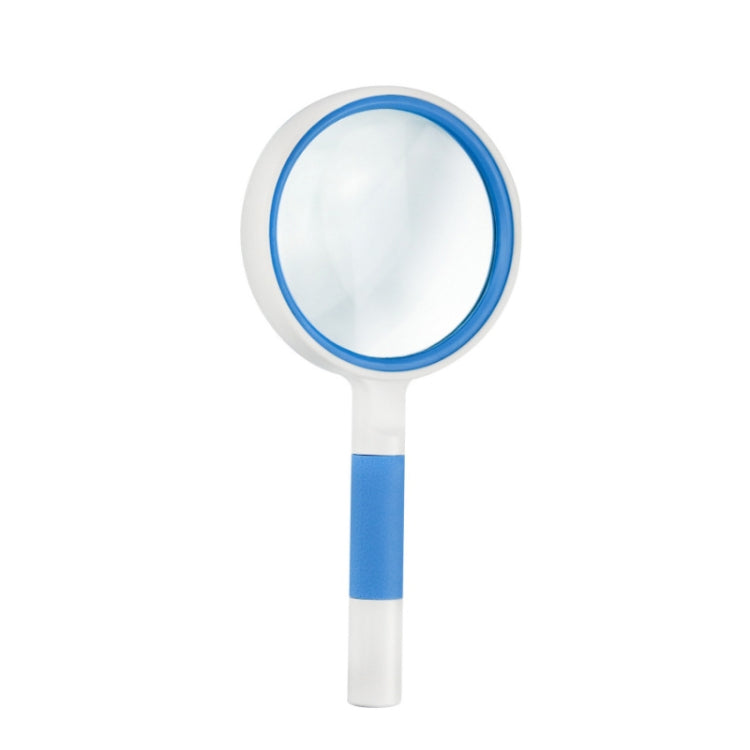 Hand-Held Reading Magnifier Glass Lens Anti-Skid Handle Old Man Reading Repair Identification Magnifying Glass, 37mm 16 Times (Black White), 37mm 16 Times (Blue White), 50mm 7 Times (Black White), 50mm 7 Times (Blue White), 65mm 6 Times (Black White)