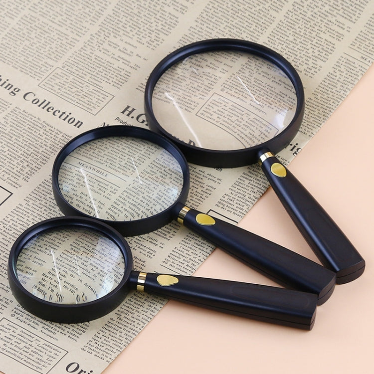 Children Science Education Elderly Reading Hand-Held Magnifying Glass, Specification: 110mm, 2pcs(90mm), 2pcs(75mm), 2pcs(110mm)