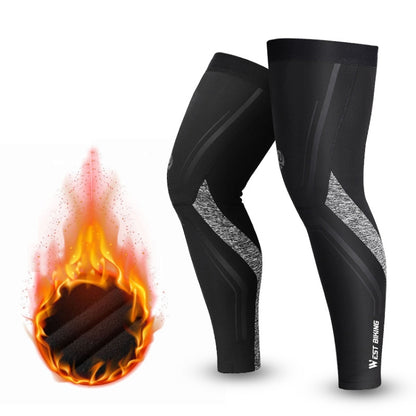 WEST BIKING Autumn & Winter Cycling Warmth Velvet Cold-Proof Leg Cover Outdoor Sports Equipment, Size：, M, L, XL