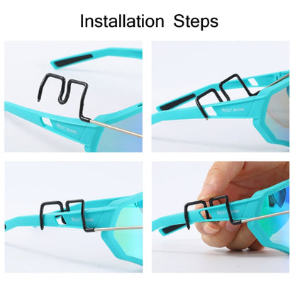 WEST BIKING Bicycle Riding Glasses Mini Rearview Mirror Multi-Angle Adjustable Flat Mirror, Helmet Mini  Rearview Mirror