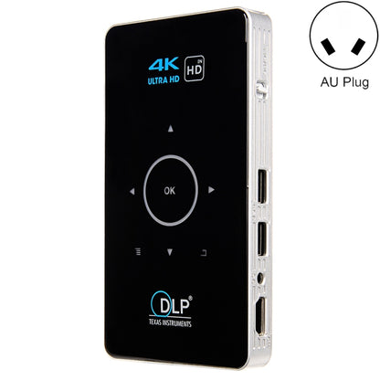 C6 2GB+32GB Android Smart DLP HD Projector Mini Wireless Projector, US Plug (Black), EU Plug (Black), UK Plug (Black), AU Plug (Black), US Plug (White), UK Plug (White), AU Plug (White)