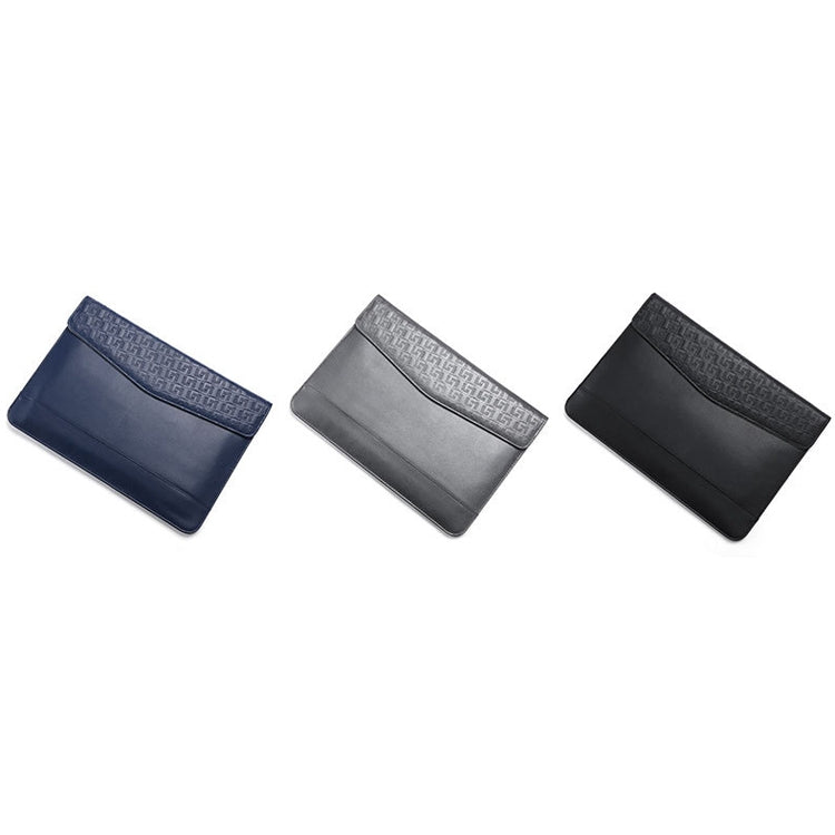 Horizontal  Embossed Notebook Liner Bag Ultra-Thin Magnetic Holster, 11 -12 inch, 13-14 inch, 14-15 inch, 13 inch