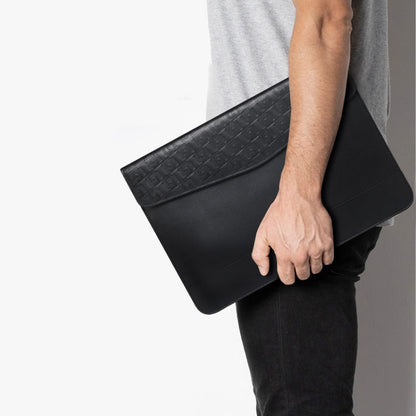 Horizontal  Embossed Notebook Liner Bag Ultra-Thin Magnetic Holster, 11 -12 inch, 13-14 inch, 14-15 inch, 13 inch