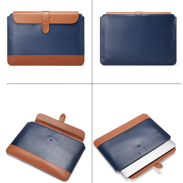 Horizontal Microfiber Color Matching Notebook Liner Bag, Style:, Liner Bag (Black + Brown)  11  -12 Inch