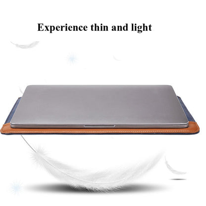 Horizontal Microfiber Color Matching Notebook Liner Bag, Style:, Liner Bag (Black + Brown)  11  -12 Inch