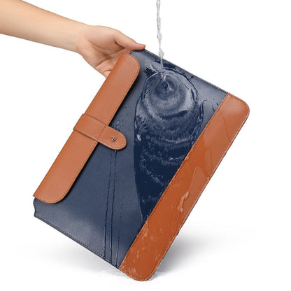 Horizontal Microfiber Color Matching Notebook Liner Bag, Style:, Liner Bag (Black + Brown)  11  -12 Inch