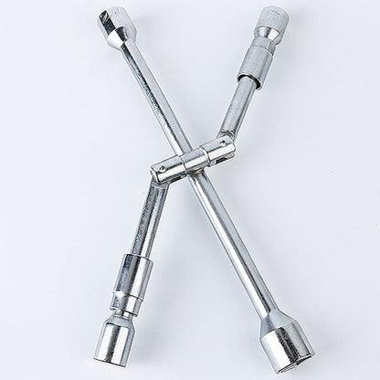 350mm Folding Cross Sleeve Car Tire Wrench, 350mm Folding Cross Wrench