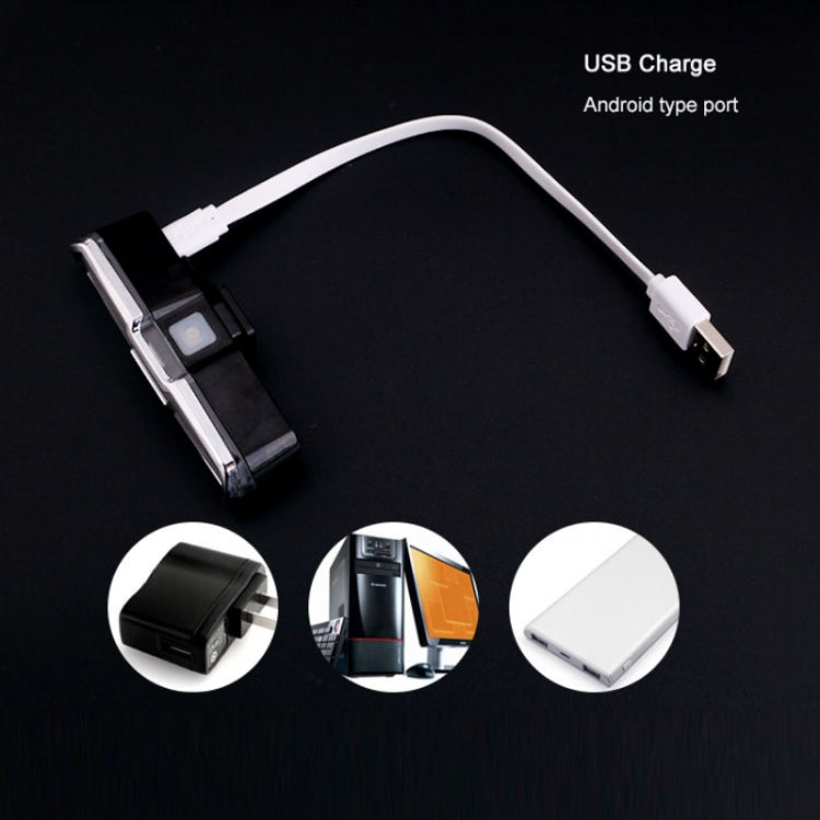 Bicycle Light USB Charging LED Warning Light Night Riding COB Tail Light, Specification:, 7505C Red White Blue Light, 7505A Single Red Light, 7505B Red White Light, 7505 Red Blue Light