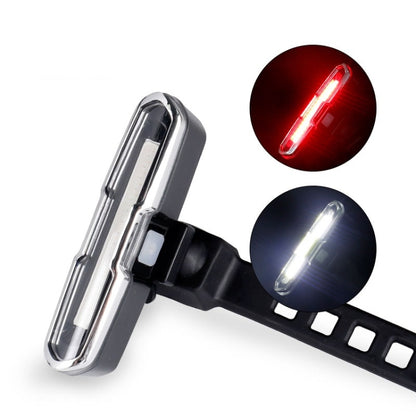 Bicycle Light USB Charging LED Warning Light Night Riding COB Tail Light, Specification:, 7505C Red White Blue Light, 7505A Single Red Light, 7505B Red White Light, 7505 Red Blue Light