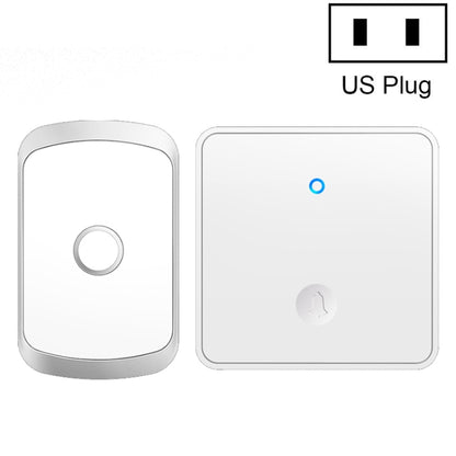 CACAZI FA50 1 For 1 Push-button Self-generating Wireless Doorbell, US Plug, EU Plug, UK Plug