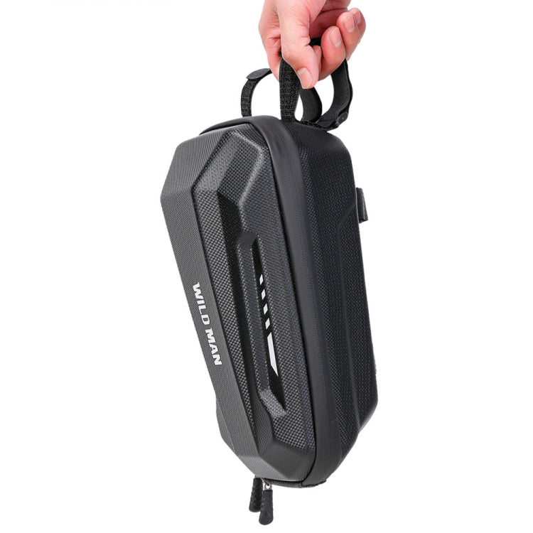 WILD MAN Electric Sooter Hard Shell EVA Front Bag Folding Bicycle Bag, 2L, 3L
