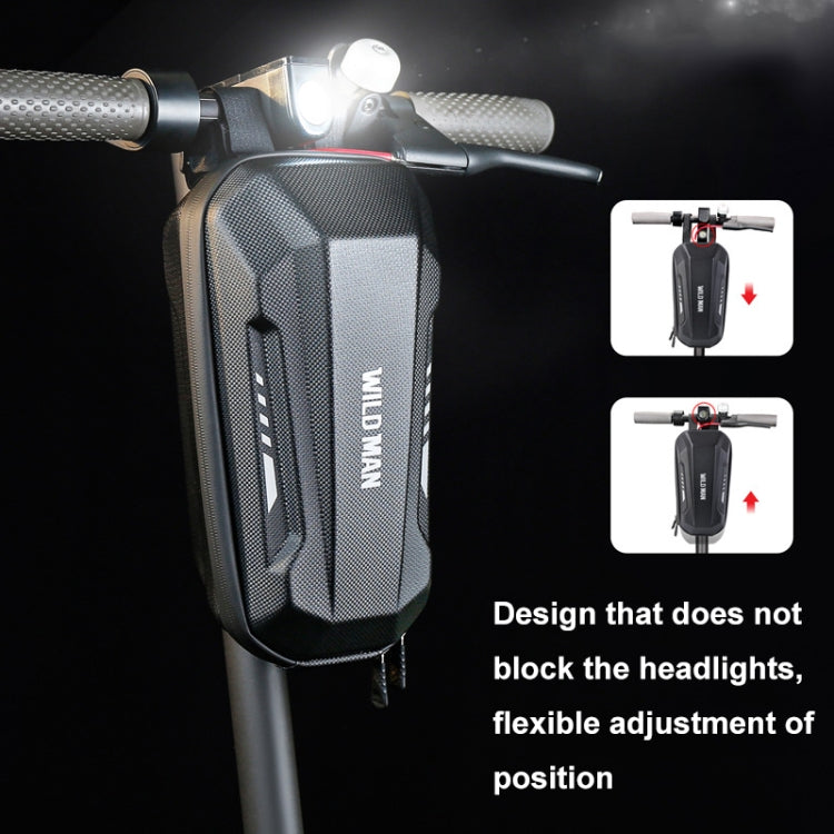 WILD MAN Electric Sooter Hard Shell EVA Front Bag Folding Bicycle Bag, 2L, 3L