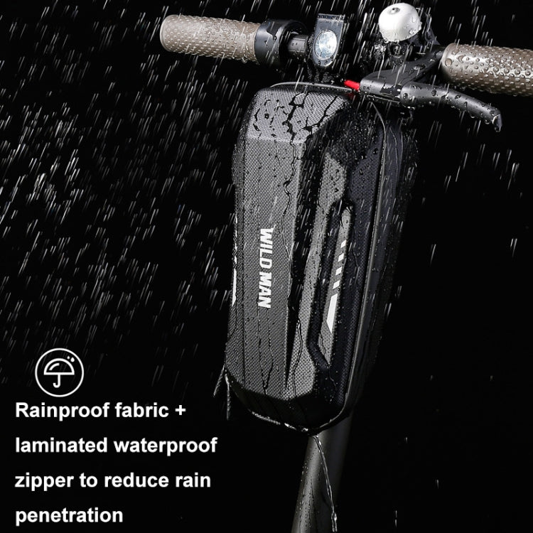 WILD MAN Electric Sooter Hard Shell EVA Front Bag Folding Bicycle Bag, 2L, 3L