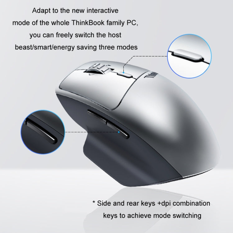 Lenovo ThinkBook Bluetooth Wireless Dual Mode Interactive Design Mouse, Dual Mode Mice