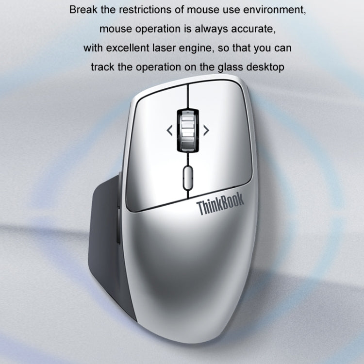 Lenovo ThinkBook Bluetooth Wireless Dual Mode Interactive Design Mouse, Dual Mode Mice