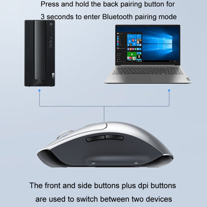 Lenovo ThinkBook Bluetooth Wireless Dual Mode Interactive Design Mouse, Dual Mode Mice