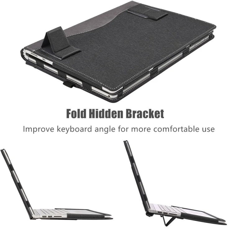 15.6 inch Leather Laptop Anti-Fall Protective Case With Stand, For Samsung Galaxy Book Flex 2020, For Samsung Galaxy Book Pro 360, For Samsung Galaxy Book Pro, For Samsung Galaxy Book 2 Pro, For Samsung Galaxy Book 2 Pro 360, For Samsung Galaxy Book 3 ...