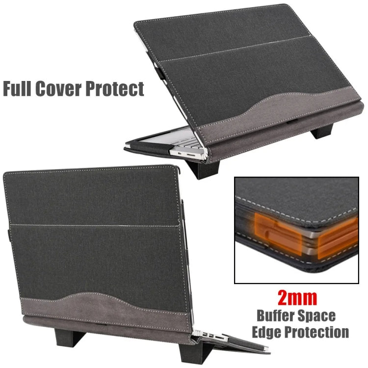 15.6 inch Leather Laptop Anti-Fall Protective Case With Stand, For Samsung Galaxy Book Flex 2020, For Samsung Galaxy Book Pro 360, For Samsung Galaxy Book Pro, For Samsung Galaxy Book 2 Pro, For Samsung Galaxy Book 2 Pro 360, For Samsung Galaxy Book 3 ...