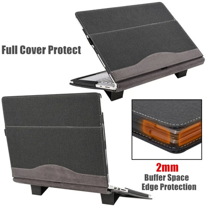 15.6 inch Leather Laptop Anti-Fall Protective Case With Stand, For Samsung Galaxy Book Flex 2020, For Samsung Galaxy Book Pro 360, For Samsung Galaxy Book Pro, For Samsung Galaxy Book 2 Pro, For Samsung Galaxy Book 2 Pro 360, For Samsung Galaxy Book 3 ...