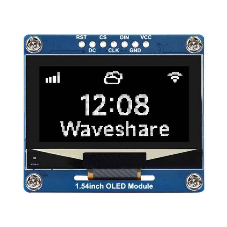 Waveshare 1.54 Inch OLED Display Module, 128×64 Resolution, SPI / I2C Communication