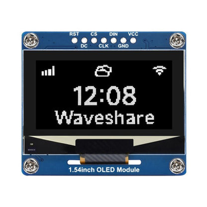 Waveshare 1.54 Inch OLED Display Module, 128×64 Resolution, SPI / I2C Communication