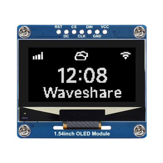 Waveshare 1.54 Inch OLED Display Module, 128×64 Resolution, SPI / I2C Communication
