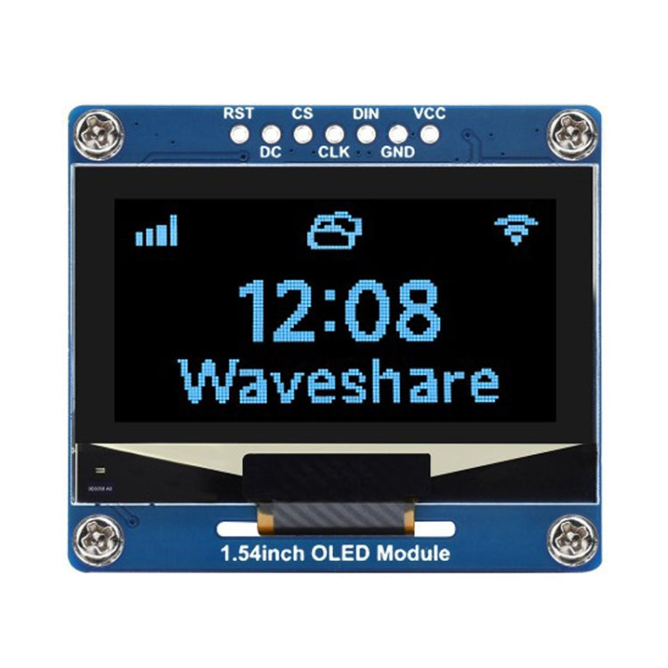 Waveshare 1.54 Inch OLED Display Module, 128×64 Resolution, SPI / I2C Communication