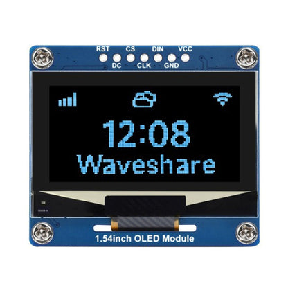 Waveshare 1.54 Inch OLED Display Module, 128×64 Resolution, SPI / I2C Communication