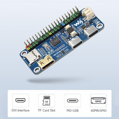 Waveshare 25506 RP2040-PiZero Development Board, Based On Raspberry Pi RP2040, 264KB SRAM And 16MB, RP2040-PiZero with Pinheader