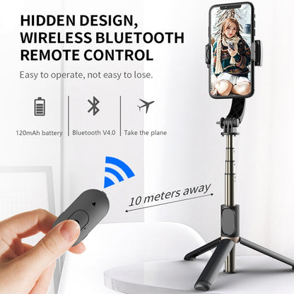 CYKE Q08 Anti-Shake Gimbal Bluetooth Selfie Stick Handheld Phone Live Tripod, No light Version