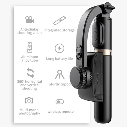 CYKE Q08 Anti-Shake Gimbal Bluetooth Selfie Stick Handheld Phone Live Tripod, No light Version