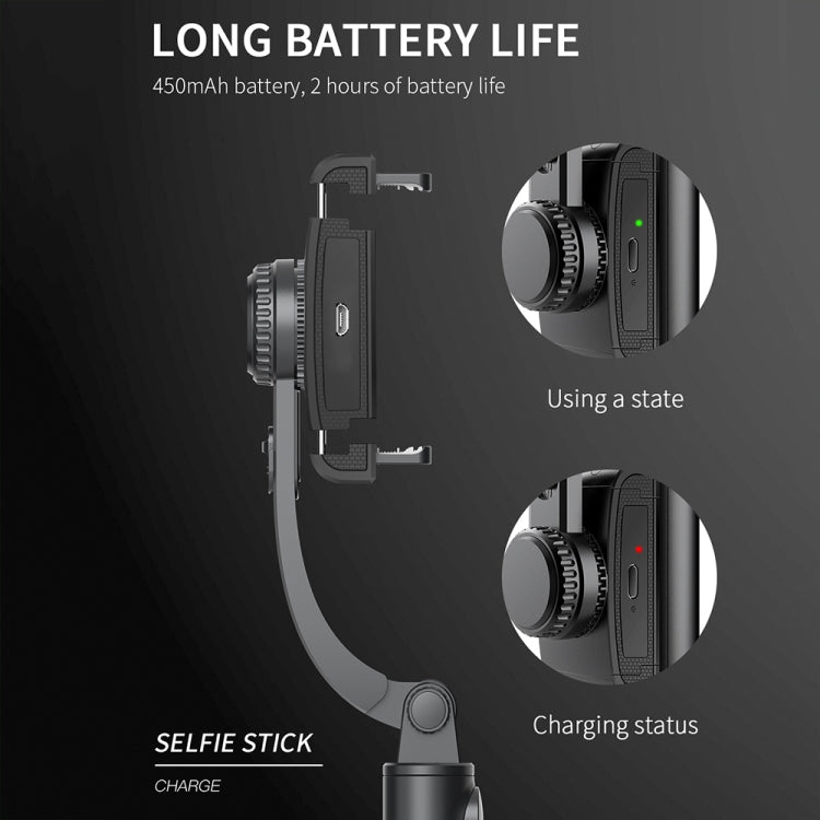 CYKE Q08 Anti-Shake Gimbal Bluetooth Selfie Stick Handheld Phone Live Tripod, No light Version