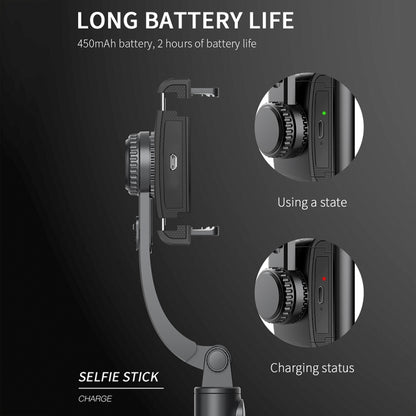 CYKE Q08 Anti-Shake Gimbal Bluetooth Selfie Stick Handheld Phone Live Tripod, No light Version