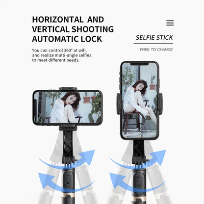 CYKE Q08 Anti-Shake Gimbal Bluetooth Selfie Stick Handheld Phone Live Tripod, No light Version