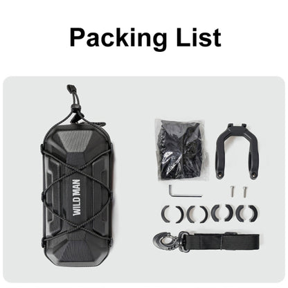 WILD MAN XT17 2L Bicycle EVA Hard Shell Front Bag Outdoor Cycling Handlebar Bag, XT17
