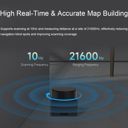 Waveshare 24782 DTOF Laser Lidar Sensor STL27L, 360 Degree Omni-Directional Lidar, UART Bus, 24782