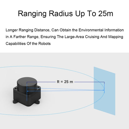 Waveshare 24782 DTOF Laser Lidar Sensor STL27L, 360 Degree Omni-Directional Lidar, UART Bus, 24782
