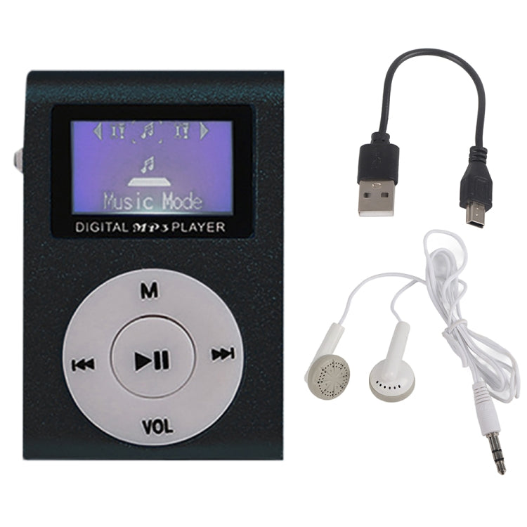 Mini Lavalier Metal MP3 Music Player with Screen, With 512M Memory Card