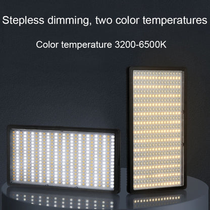 1008 LEDs Stepless Adjustment Live Fill Light Reversible Photography Soft Light, EU Plug, 14 inch