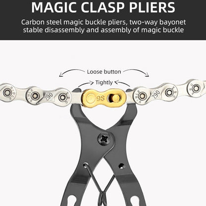 3 PCS Bicycle Mini Chain Fast Release Magic Buckle Pliers Two-Way Bayonet Disassembly Pliers, Two-Way Bayonet Disassembly Pliers