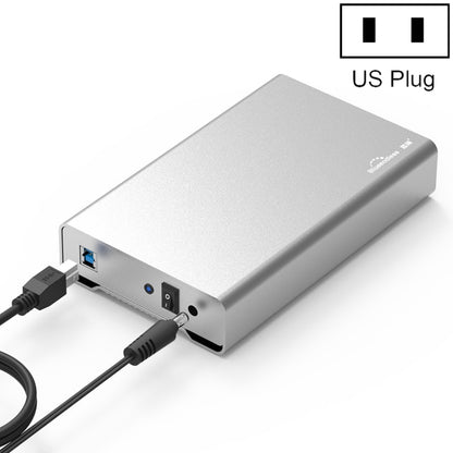 Blueendless U35Q 3.5 Inch Full Metal Mobile Hard Disk Box Type-C/Usb3.0 SATA Serial Desktop PC External Hard Disk Box, US Plug (USB 3.0 ), EU Plug (USB 3.0 ), UK Plug (USB 3.0 ), AU Plug (USB 3.0 ), US Plug (TYPE-C), EU Plug (TYPE-C), UK Plug (TYPE-C)...