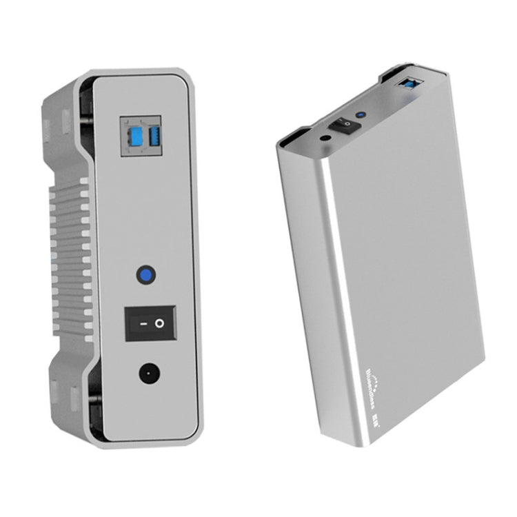 Blueendless U35Q 3.5 Inch Full Metal Mobile Hard Disk Box Type-C/Usb3.0 SATA Serial Desktop PC External Hard Disk Box, US Plug (USB 3.0 ), EU Plug (USB 3.0 ), UK Plug (USB 3.0 ), AU Plug (USB 3.0 ), US Plug (TYPE-C), EU Plug (TYPE-C), UK Plug (TYPE-C)...