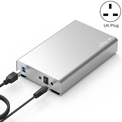 Blueendless U35Q 3.5 Inch Full Metal Mobile Hard Disk Box Type-C/Usb3.0 SATA Serial Desktop PC External Hard Disk Box, US Plug (USB 3.0 ), EU Plug (USB 3.0 ), UK Plug (USB 3.0 ), AU Plug (USB 3.0 ), US Plug (TYPE-C), EU Plug (TYPE-C), UK Plug (TYPE-C)...