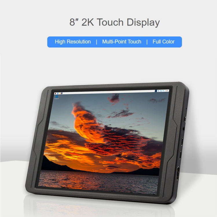 Waveshare 8 Inch 2K IPS 1536×2048 Optical Bonding Toughened Glass Panel Touch Display, US Plug, EU Plug, UK Plug