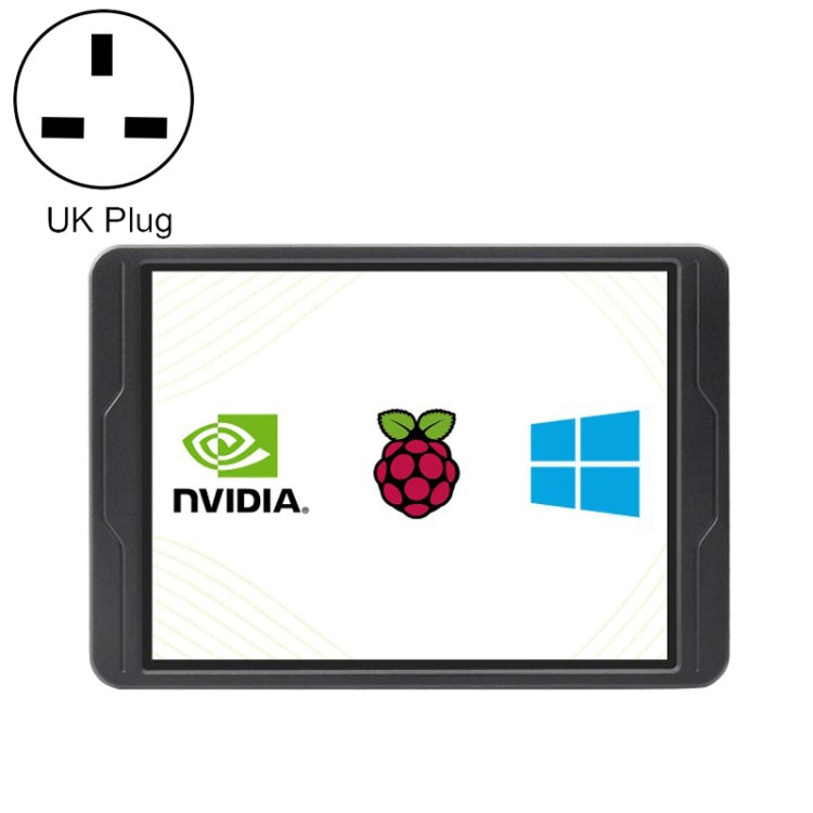 Waveshare 8 Inch 2K IPS 1536×2048 Optical Bonding Toughened Glass Panel Touch Display, US Plug, EU Plug, UK Plug