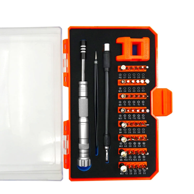 Obadun 9802B 52 in 1 Aluminum Alloy Handle Hardware Tool Screwdriver Set Home Precision Screwdriver Mobile Phone Disassembly Tool, Obadun 9802B(Orange), Obadun 9802B(Yellow)