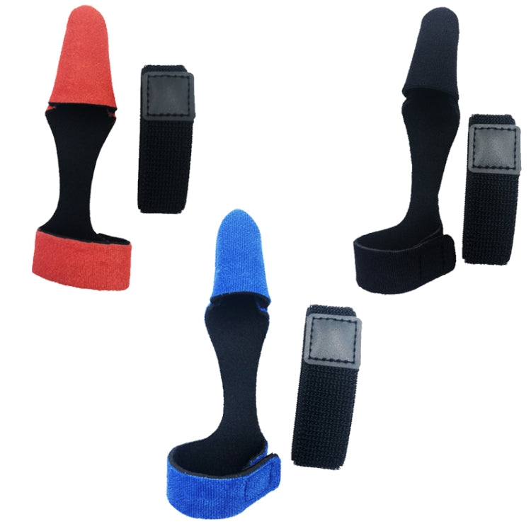 Fish Rod Protective Cover High Elasticity Pole Guard Cap + Lashing Strap Set, Red, Black, Blue